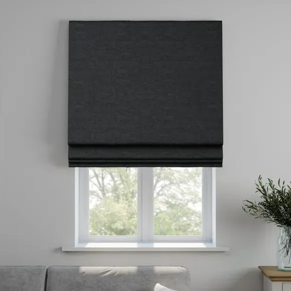 Made to Measure Roman Blind - Black, Velvet