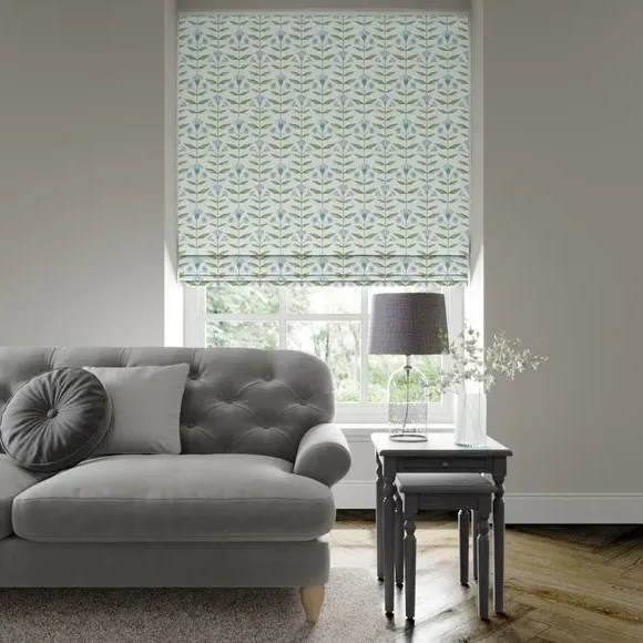 Made to Measure Roman Blind - Blue, Cotton image