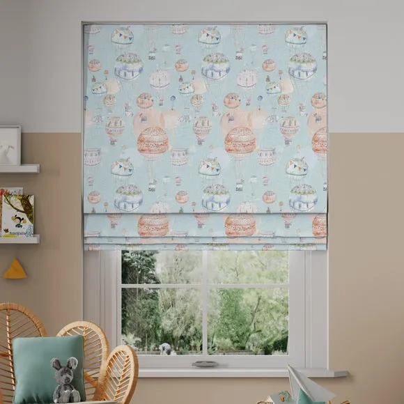 Made to Measure Roman Blind - Blue, Cotton