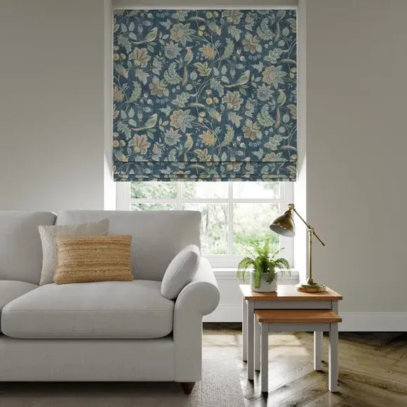 Made to Measure Roman Blind - Blue, Cotton image