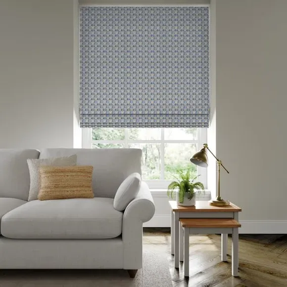 Made to Measure Roman Blind - Blue, Cotton image