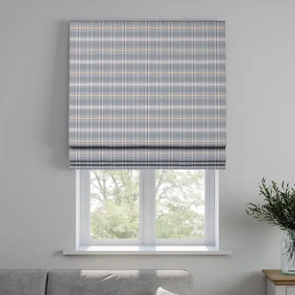 Made to Measure Roman Blind - Blue, Fire Retardant