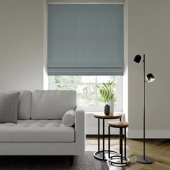 Made to Measure Roman Blind - Blue, Jacquard image