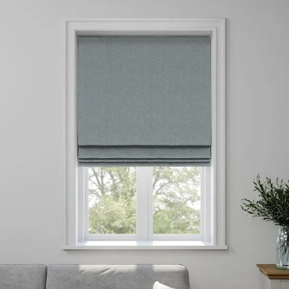 Made to Measure Roman Blind - Blue, Jacquard