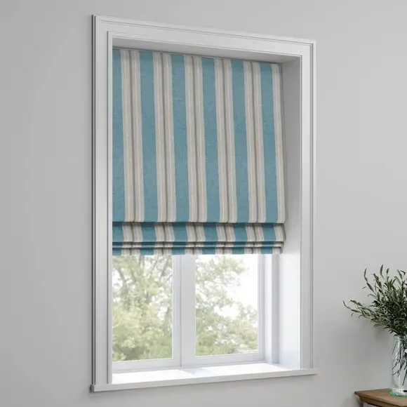 Made to Measure Roman Blind - Blue, Striped
