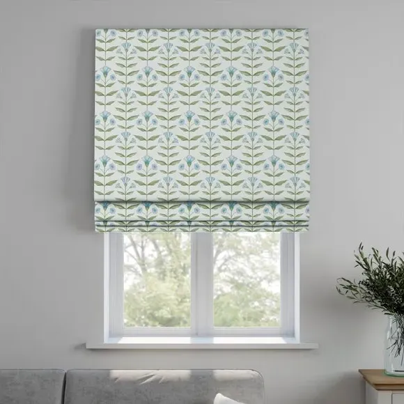 Made to Measure Roman Blind - Bluebell, Cotton