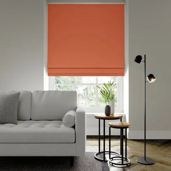 Made to Measure Roman Blind - Burnt Sienna, Cotton