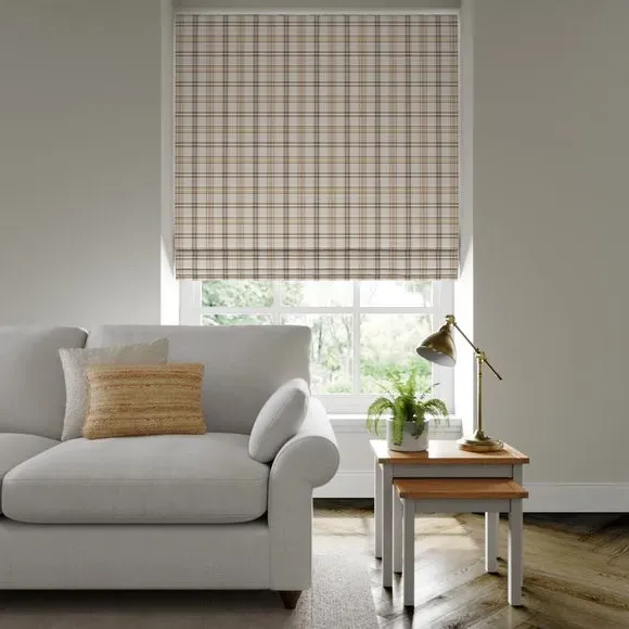 Made to Measure Roman Blind - Butterscotch, Fire