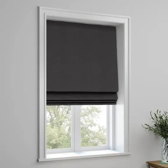 Made to Measure Roman Blind - Charcoal