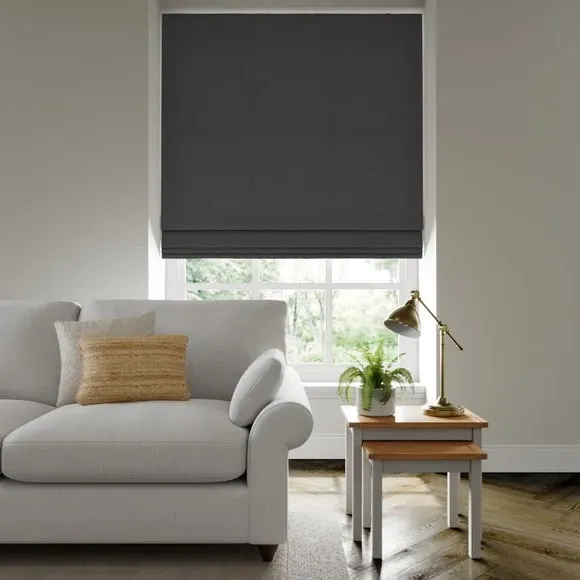 Made to Measure Roman Blind - Charcoal