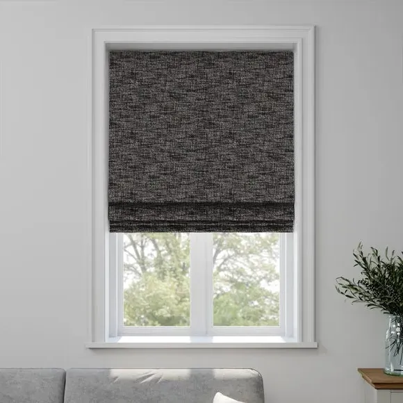 Made to Measure Roman Blind - Charcoal, Recycled
