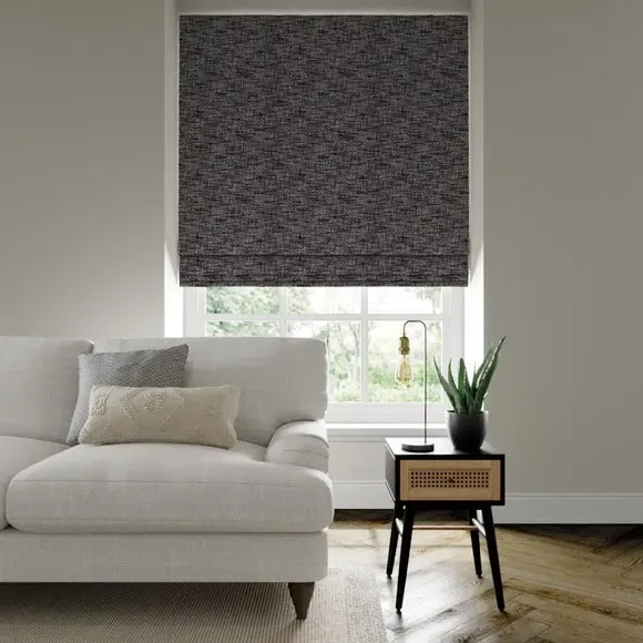 Made to Measure Roman Blind - Charcoal, Recycled
