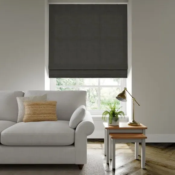 Made to Measure Roman Blind - Charcoal
