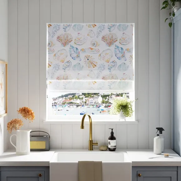 Made to Measure Roman Blind - Cobalt, Cotton image