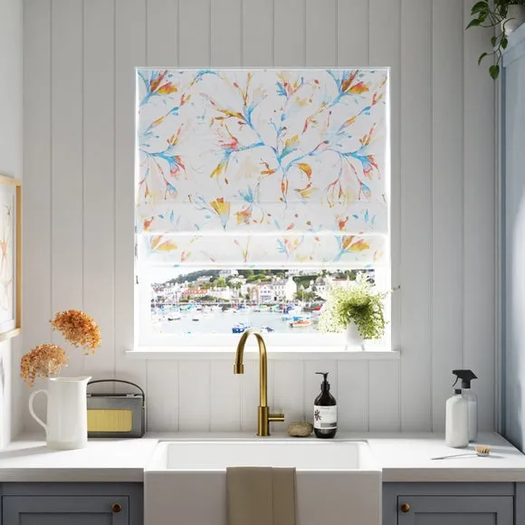 Made to Measure Roman Blind - Cobalt, Cotton