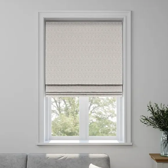 Made to Measure Roman Blind - Dove, Fire Retardant