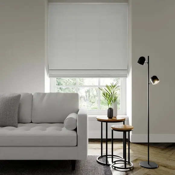 Made to Measure Roman Blind - Dove, Polyester image