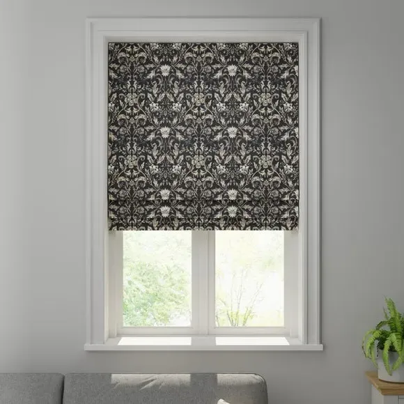 Made to Measure Roman Blind - Ebony, Cotton