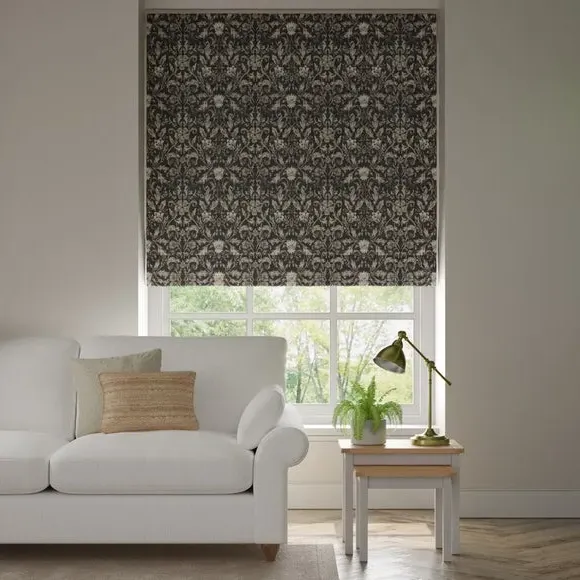 Made to Measure Roman Blind - Ebony, Cotton image