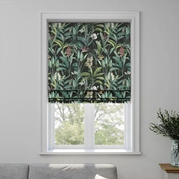 Made to Measure Roman Blind - Emerald, Fire Retardant