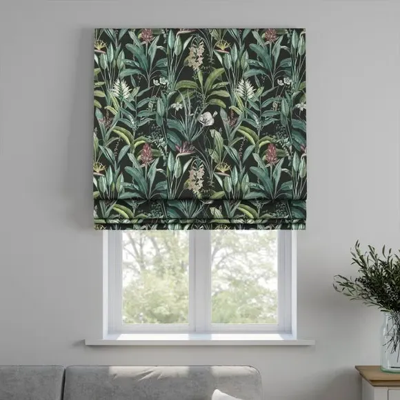 Made to Measure Roman Blind - Emerald, Fire Retardant