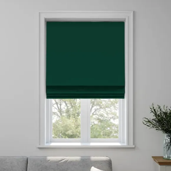 Made to Measure Roman Blind - Emerald, Velour