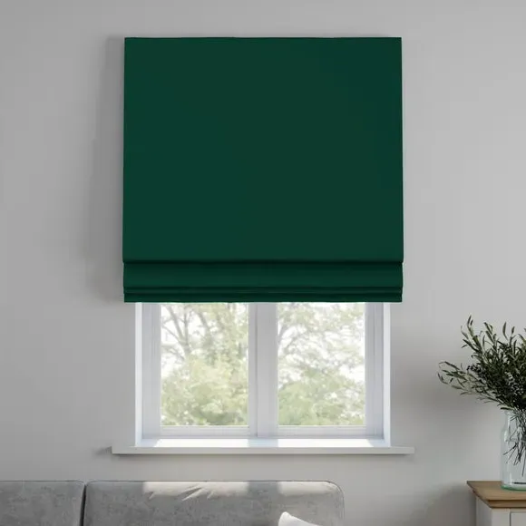 Made to Measure Roman Blind - Emerald, Velour