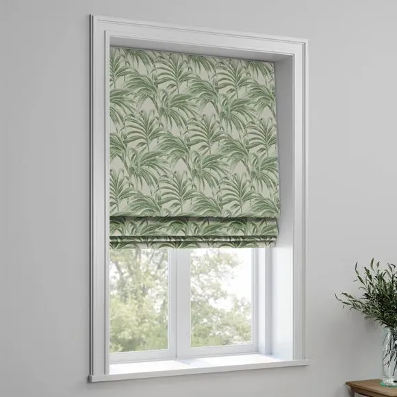 Made to Measure Roman Blind - Green, Jacquard