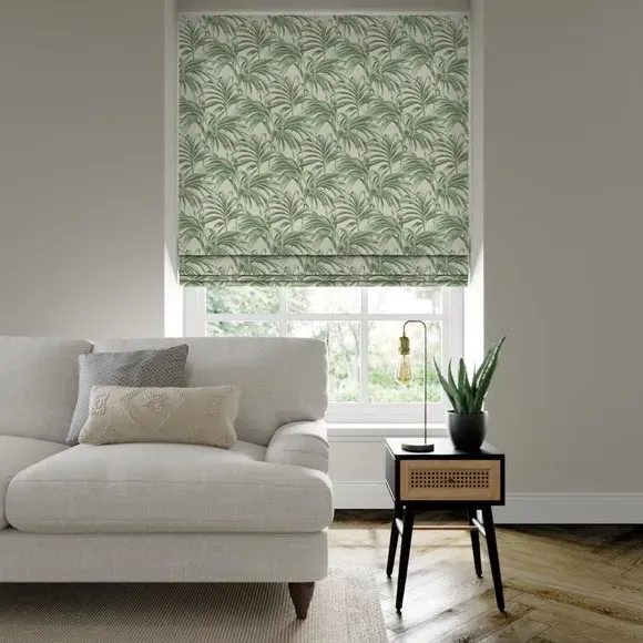 Made to Measure Roman Blind - Green, Jacquard image