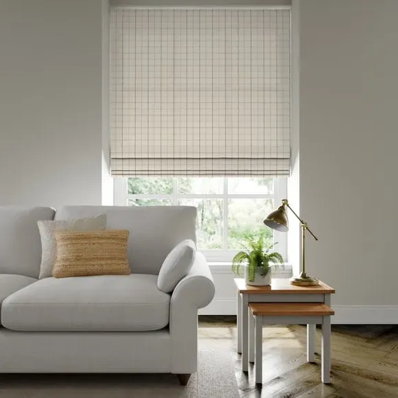 Made to Measure Roman Blind - Grey Check image