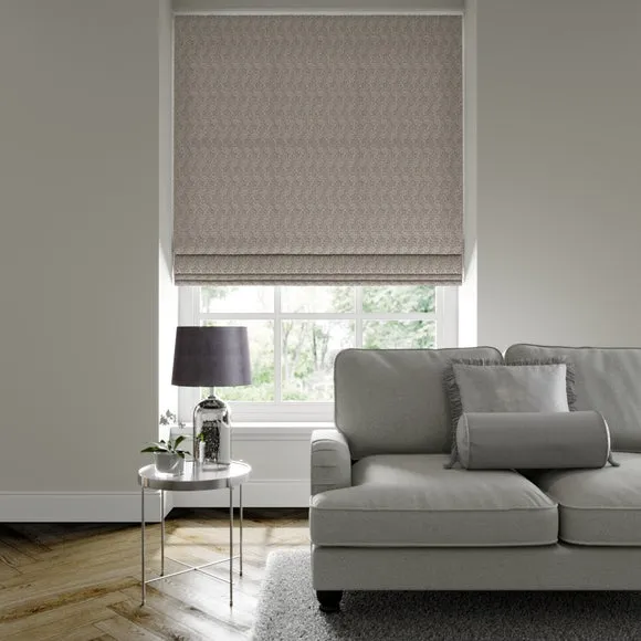 Made to Measure Roman Blind - Grey, Jacquard image