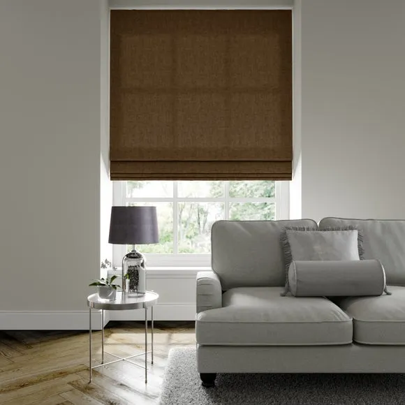 Made to Measure Roman Blind - Hickory, Velvet
