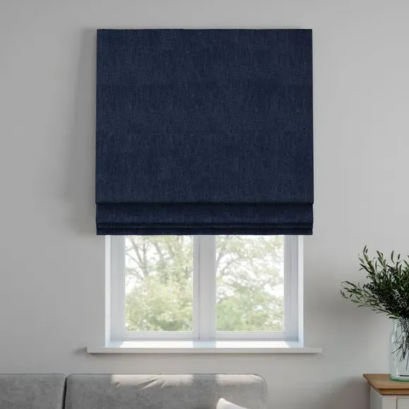 Made to Measure Roman Blind - Indigo, Cotton