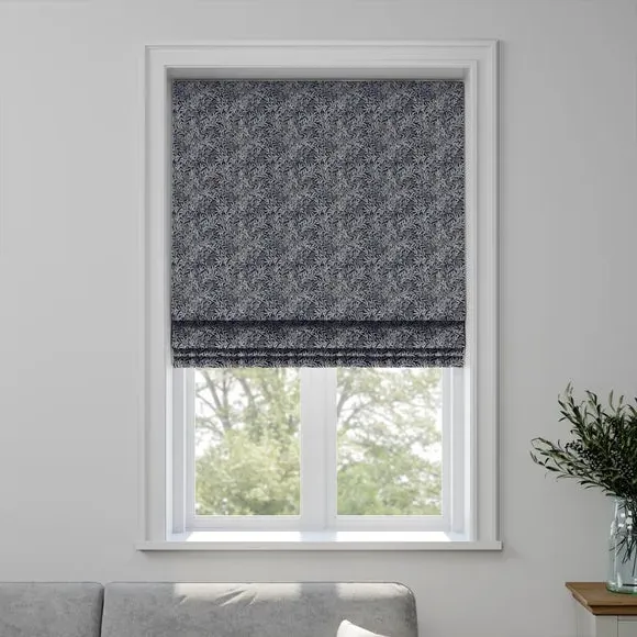 Made to Measure Roman Blind - Indigo, Cotton