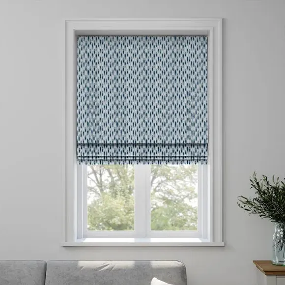 Made to Measure Roman Blind - Indigo, Jacquard