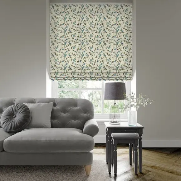 Made to Measure Roman Blind - Indigo, Polycotton image