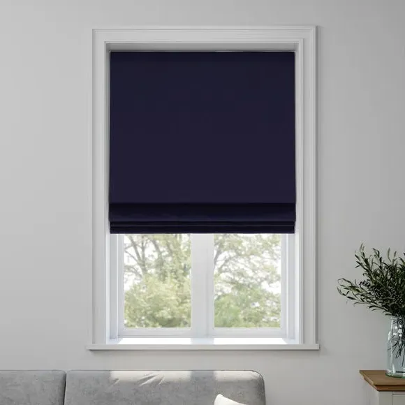 Made to Measure Roman Blind - Indigo, Polyester