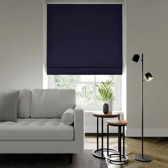 Made to Measure Roman Blind - Indigo, Polyester