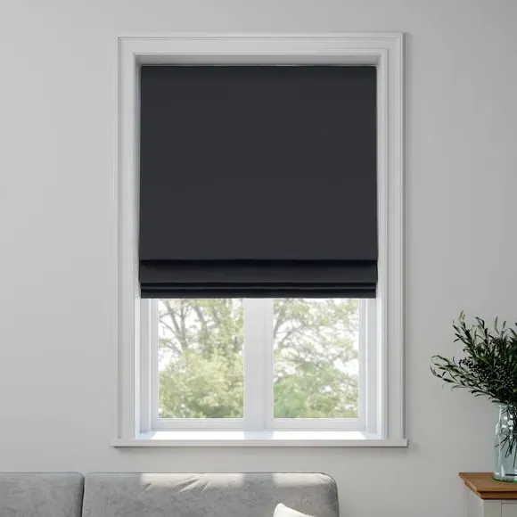 Made to Measure Roman Blind - Ink, Cotton
