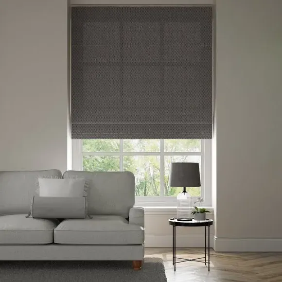 Made to Measure Roman Blind - Ink, Geometric image