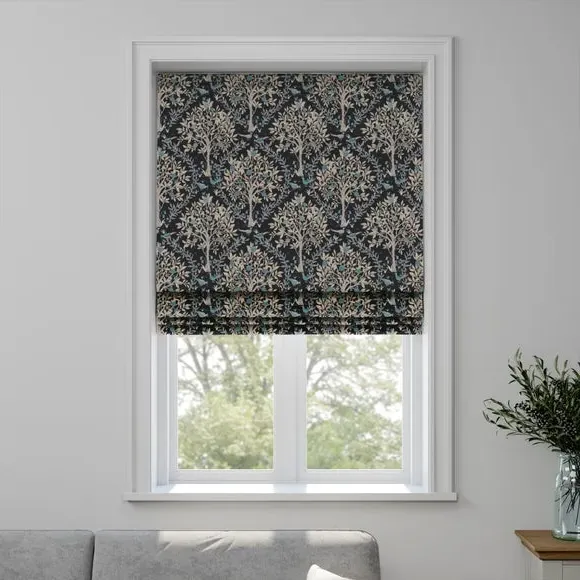 Made to Measure Roman Blind - Ink, Jacquard