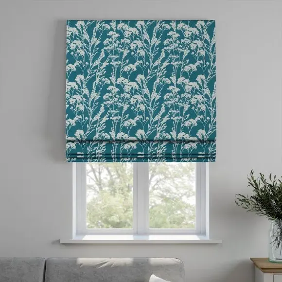 Made to Measure Roman Blind - Kingfisher, Cotton