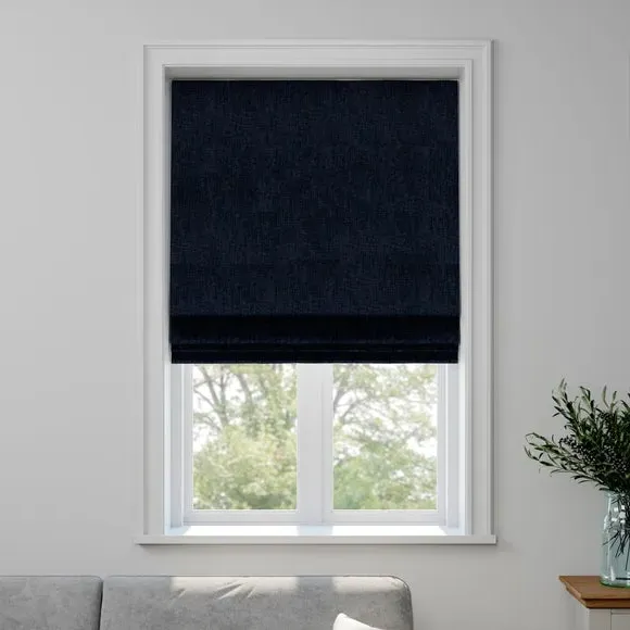 Made to Measure Roman Blind - Midnight, Cotton