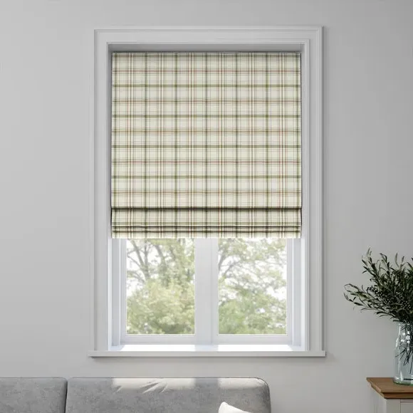 Made to Measure Roman Blind - Moss, Fire Retardant