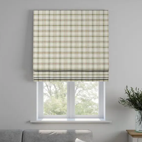 Made to Measure Roman Blind - Moss, Fire Retardant