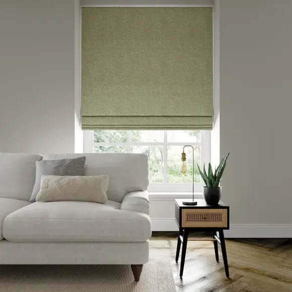 Made to Measure Roman Blind - Moss, Polycotton