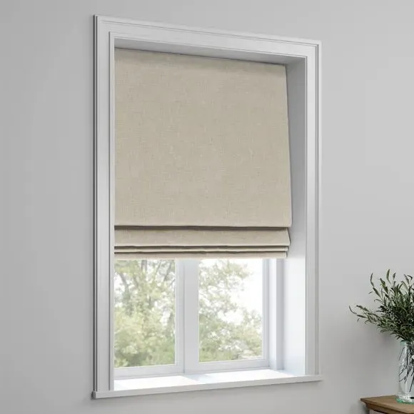 Made to Measure Roman Blind - Natural, Hessian