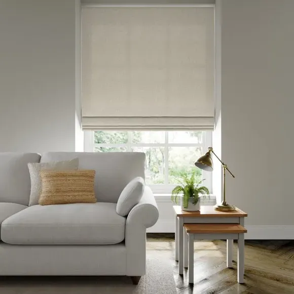 Made to Measure Roman Blind - Natural, Hessian