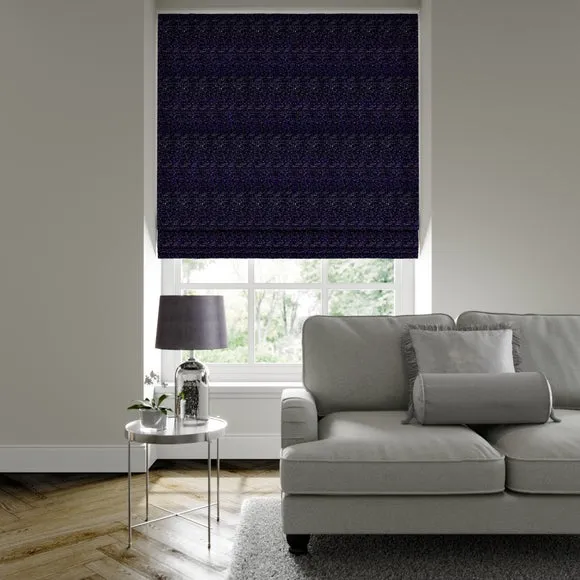 Made to Measure Roman Blind - Navy, Chenille image