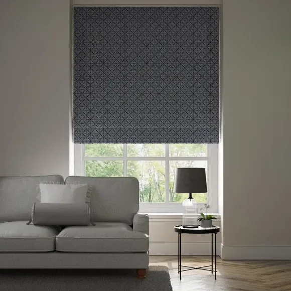 Made to Measure Roman Blind - Navy, Chenille